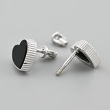 Pendientes de moissanita para mujer | Plata de ley 925 con baño de oro de 18 quilates | Diseño conmovedor