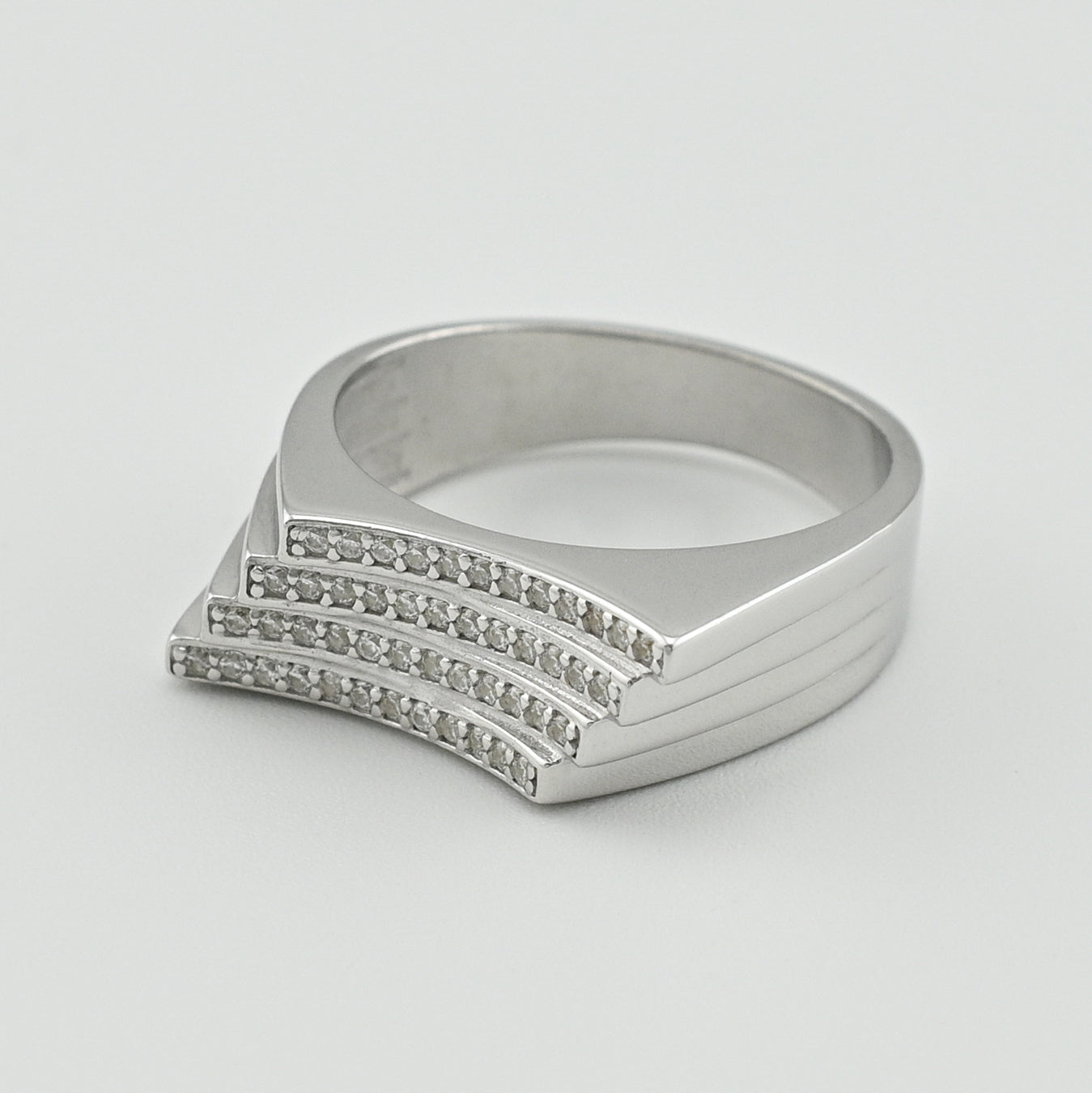 Cubic Zirconia Ring | Minimalist | Sterling Silver
