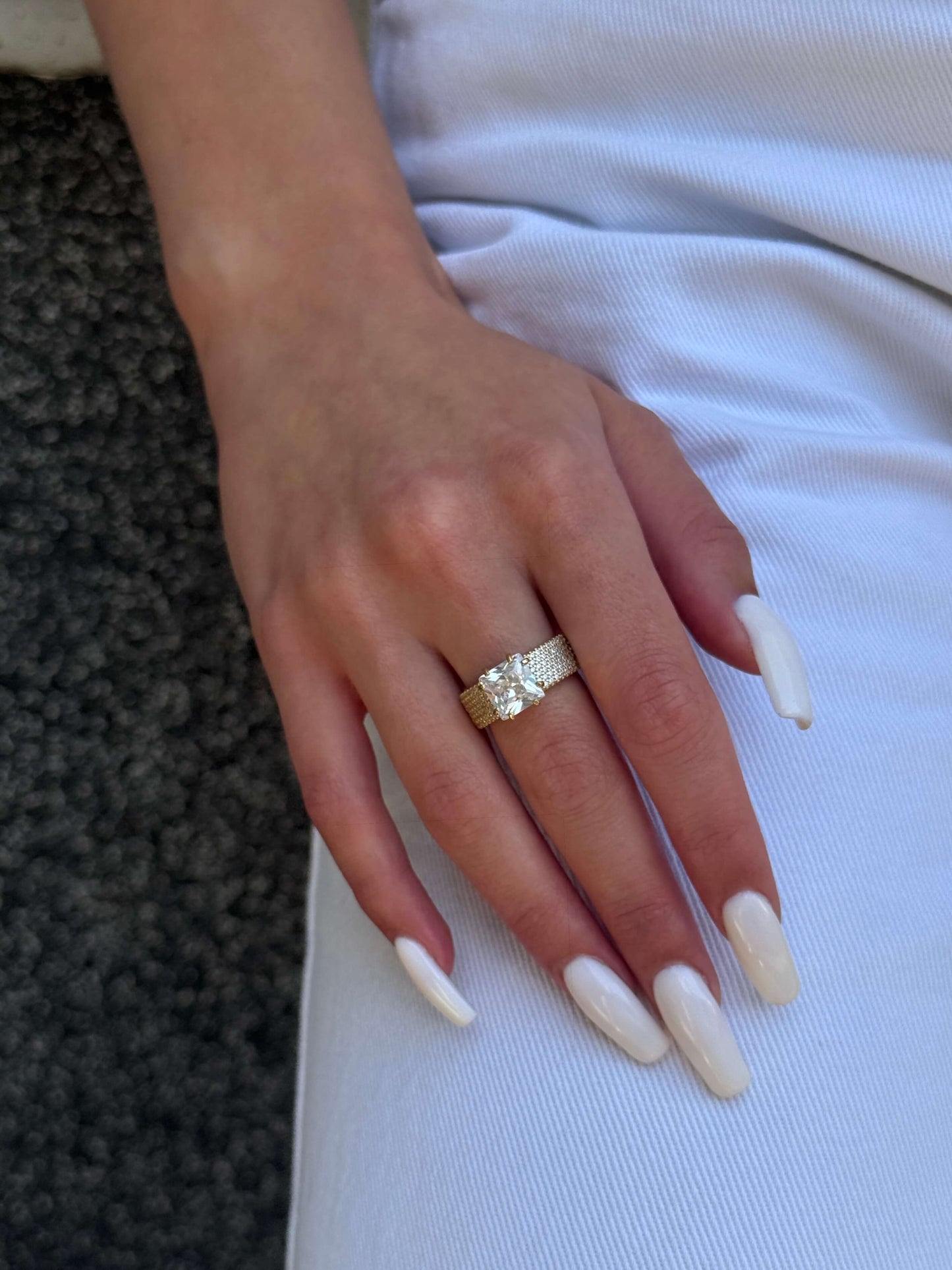14K Gold Bonded Ring | Sterling Silver