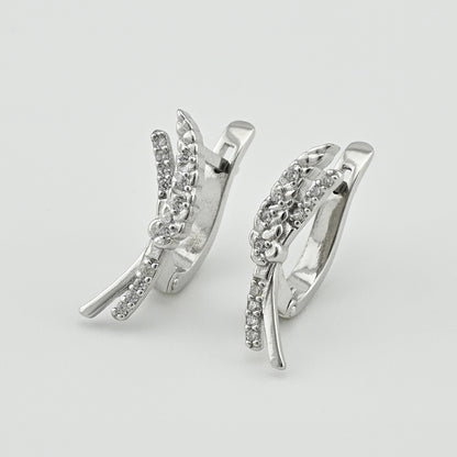 Cubic Zirconia Earrings | Elegant | Sterling Silver