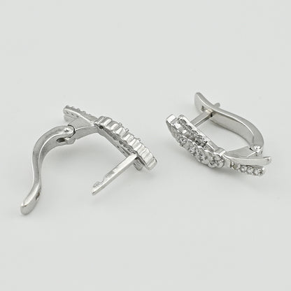 Cubic Zirconia Earrings | Elegant | Sterling Silver