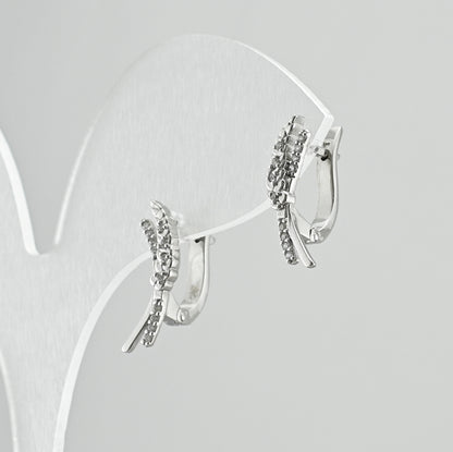 Cubic Zirconia Earrings | Elegant | Sterling Silver