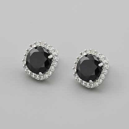 Cubic Zirconia Stud Earrings | Classic | Sterling Silver
