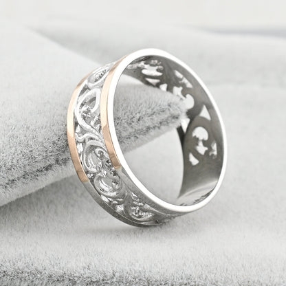 Two-Tone Ring | Sterling Silver