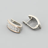 Pendientes de moissanita para mujer | Plata de ley 925 con baño de oro de 18 quilates | Diseño conmovedor
