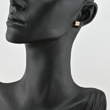 Pendientes de moissanita para mujer | Plata de ley 925 con baño de oro de 18 quilates | Diseño conmovedor