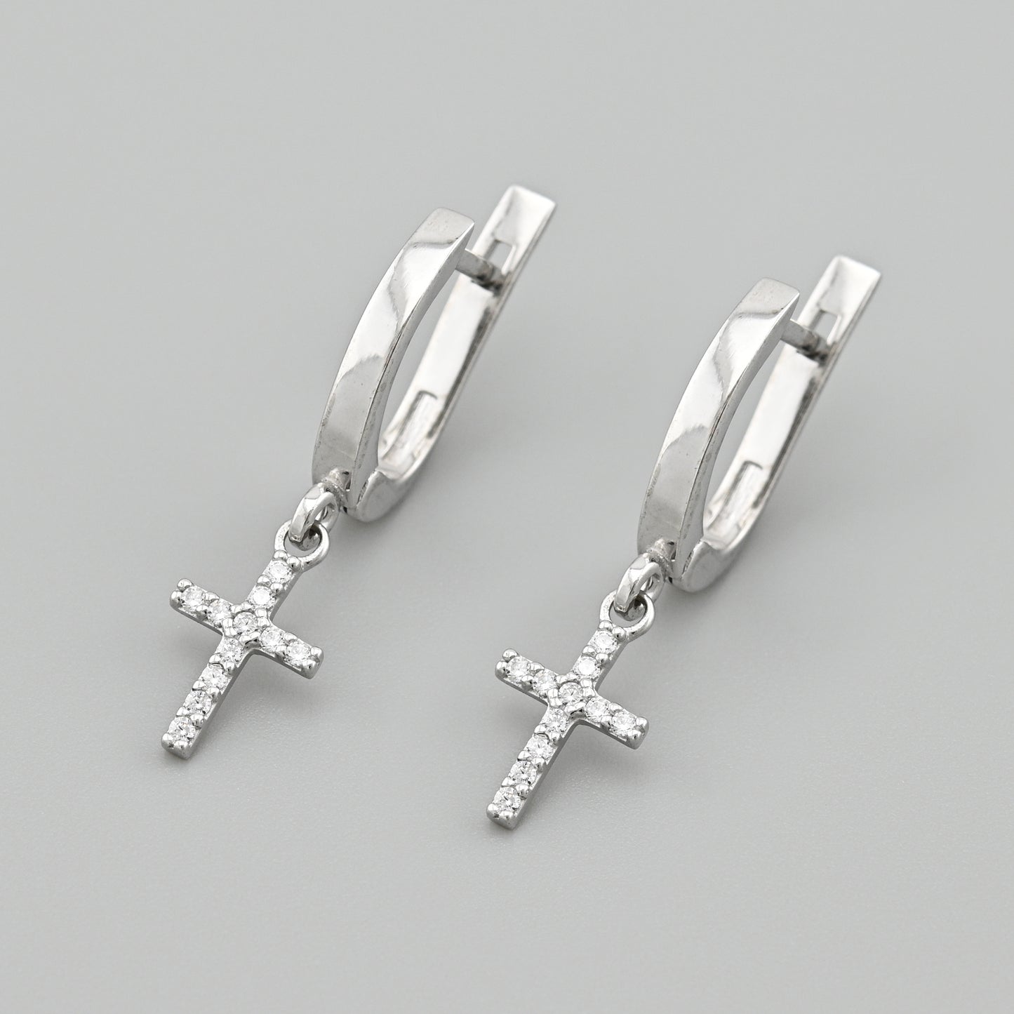 Cubic Zirconia Earrings | Minimalist | Sterling Silver