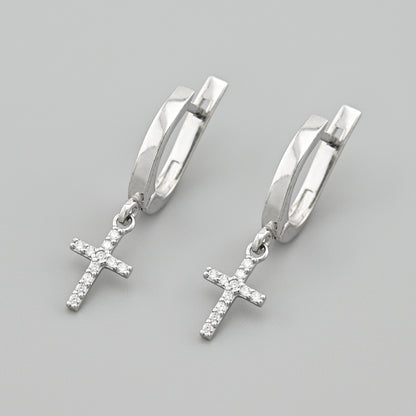 Cubic Zirconia Earrings | Minimalist | Sterling Silver