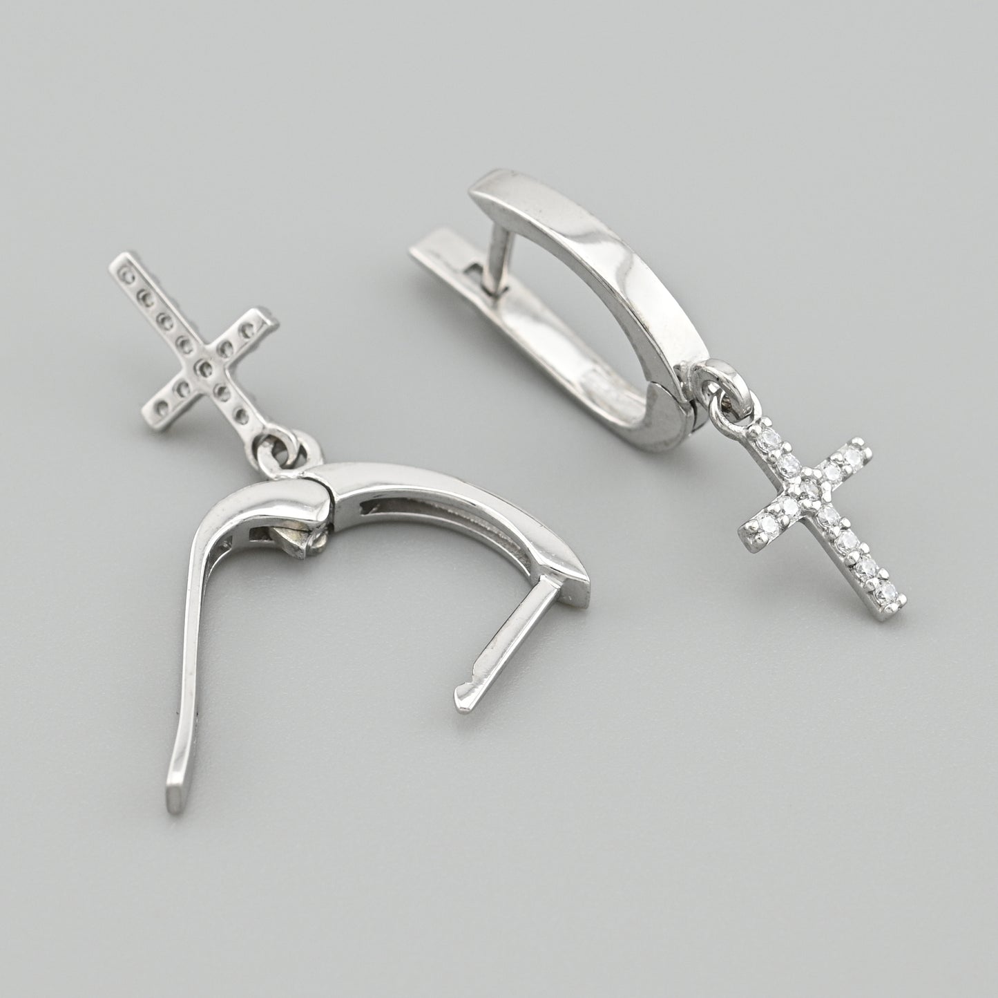 Cubic Zirconia Earrings | Minimalist | Sterling Silver