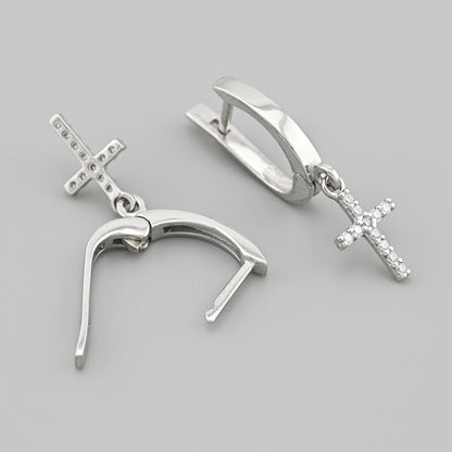 Cubic Zirconia Earrings | Minimalist | Sterling Silver