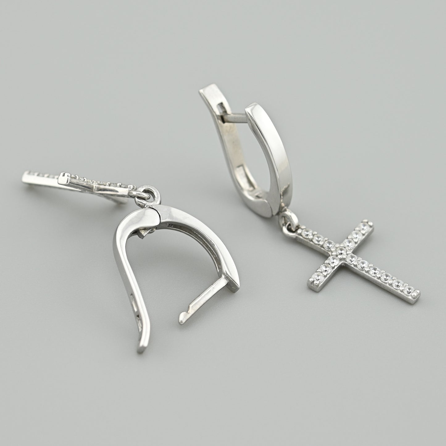 Cubic Zirconia Earrings | Minimalist | Sterling Silver