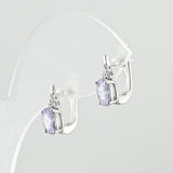 Pendientes de moissanita para mujer | Plata de ley 925 con baño de oro de 18 quilates | Diseño conmovedor