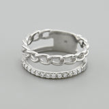 925 Sterling Silver Ring - Classic Design with Cubic Zirconia - Olivia Star Jewelry 1604R