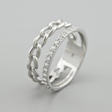 925 Sterling Silver Ring - Classic Design with Cubic Zirconia - Olivia Star Jewelry 1604R