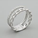 Classic Sterling Silver Ring with Cubic Zirconia 1604R