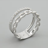 925 Sterling Silver Ring - Classic Design with Cubic Zirconia - Olivia Star Jewelry 1604R