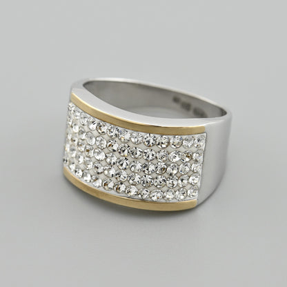 Two-Tone Ring | Stackable | Sterling Silver