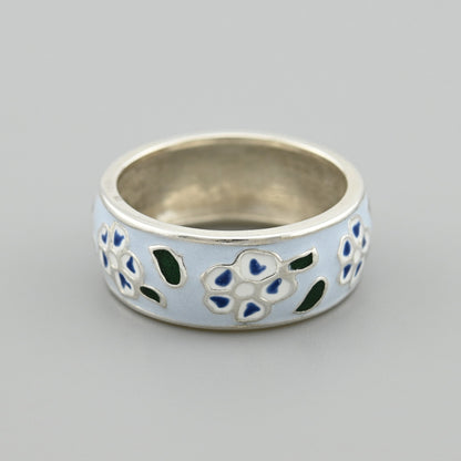 Enamel Ring | Stylish | Sterling Silver