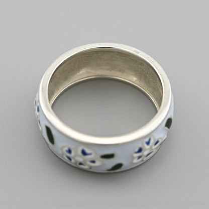 Enamel Ring | Stylish | Sterling Silver