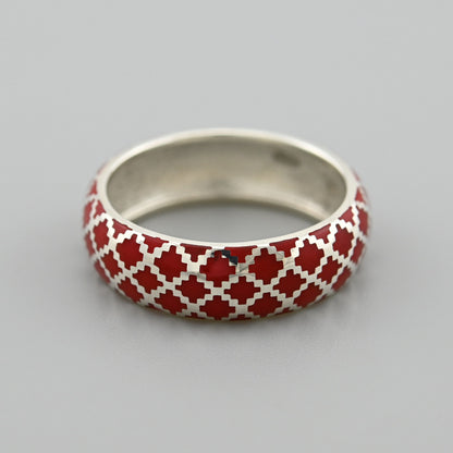 Enamel Ring | Sleek | Sterling Silver