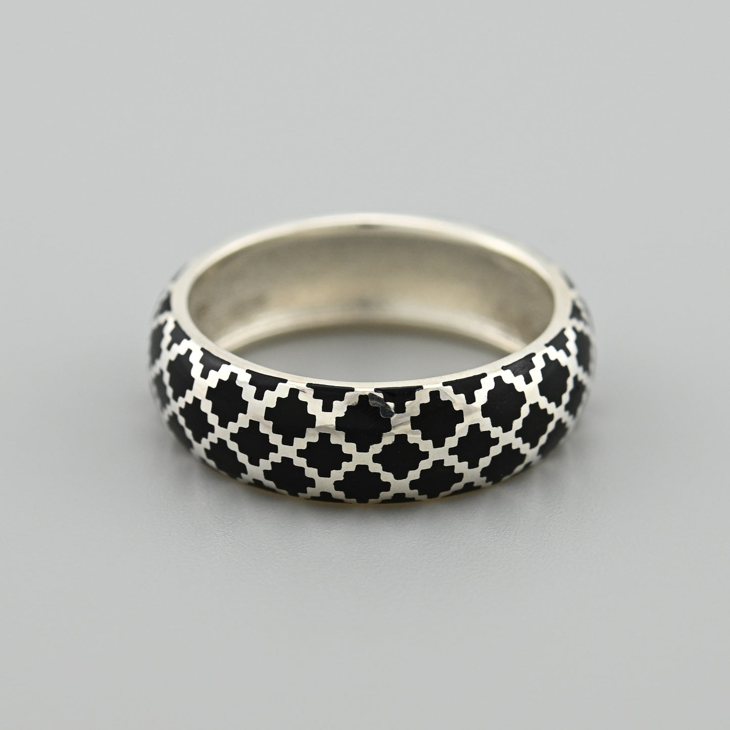 Enamel Ring | Sleek | Sterling Silver
