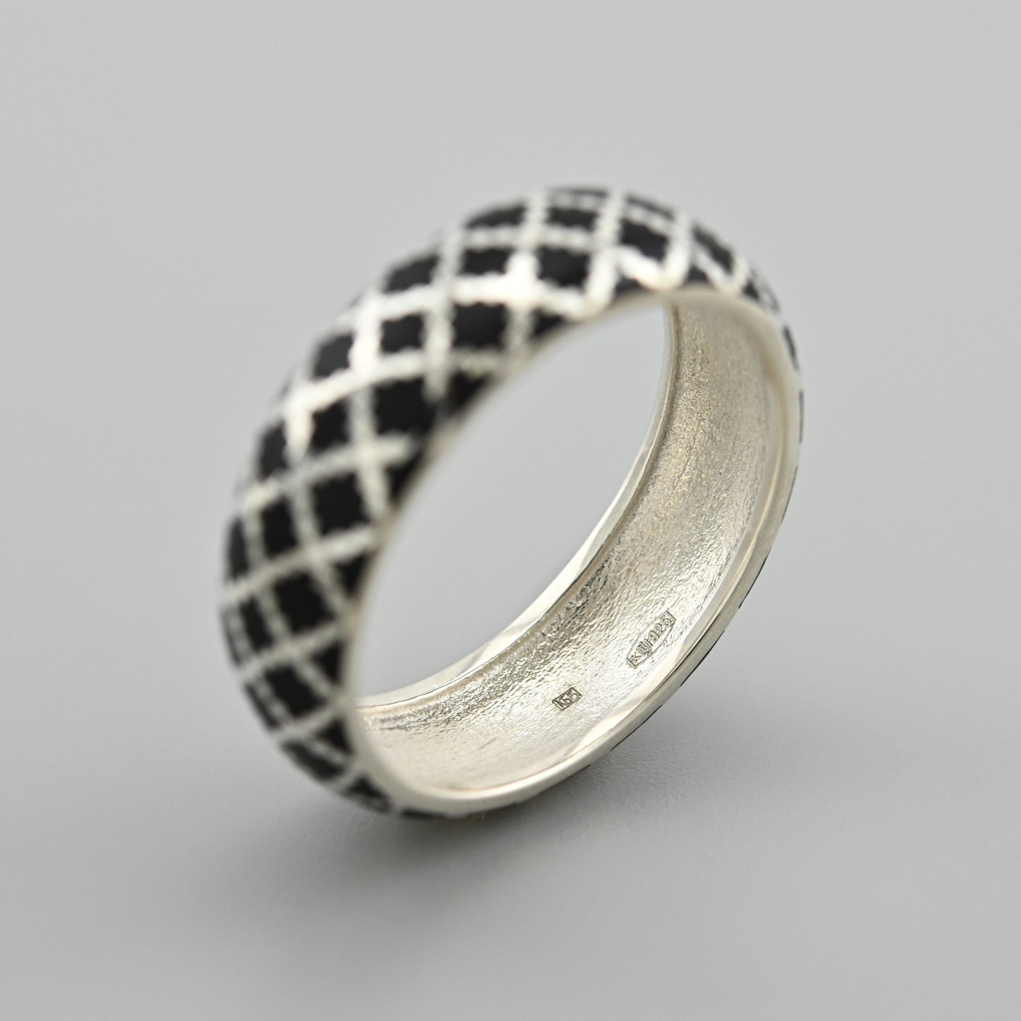 Enamel Ring | Sleek | Sterling Silver