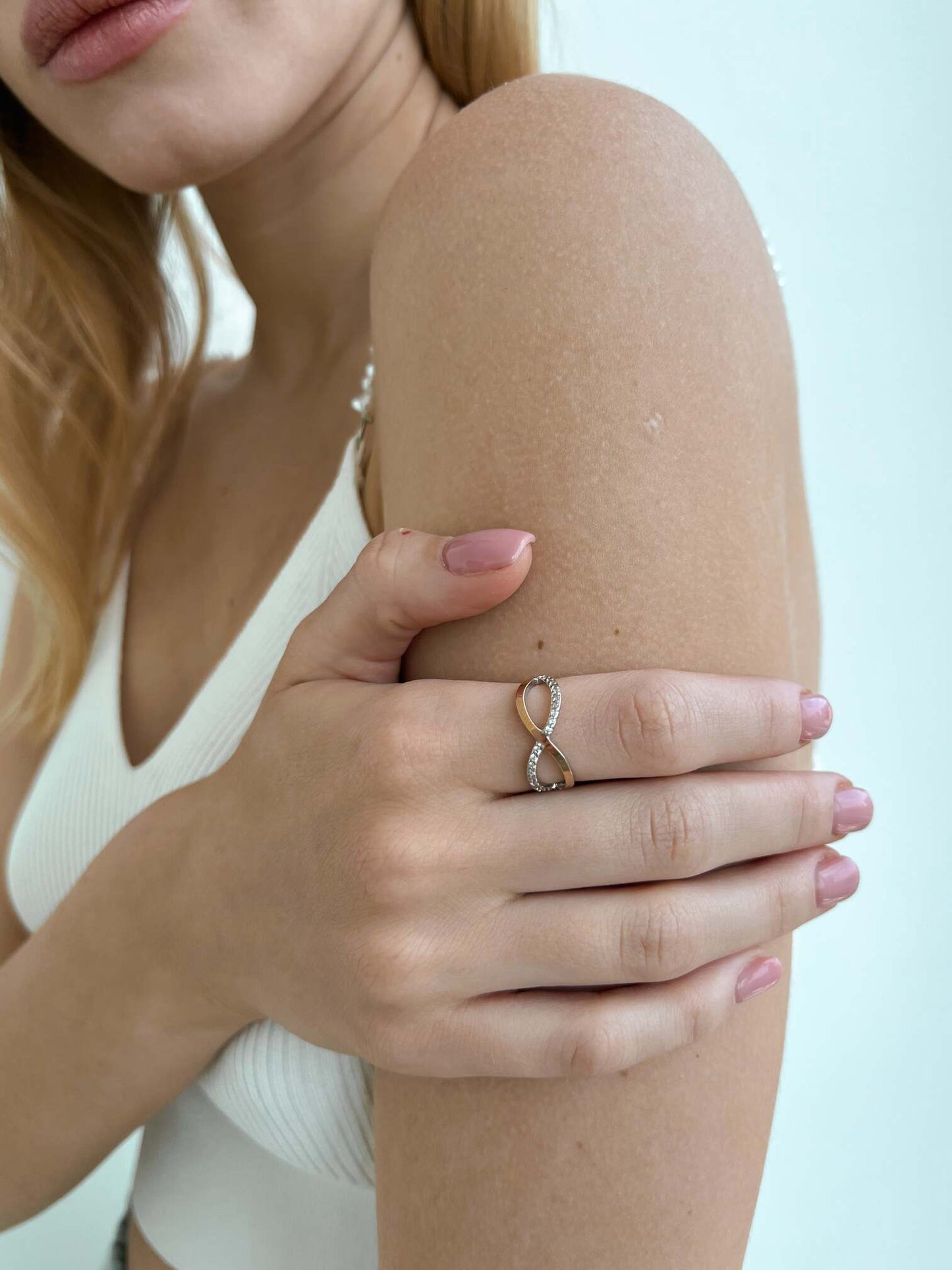 14K Gold Bonded Ring | Infinity | Sterling Silver