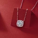 Moissanite  Pendant Necklace for Women | 925 Sterling Silver with 18K Gold Plating | Promise Design