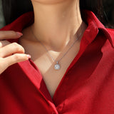 Moissanite  Pendant Necklace for Women | 925 Sterling Silver with 18K Gold Plating | Universe Design