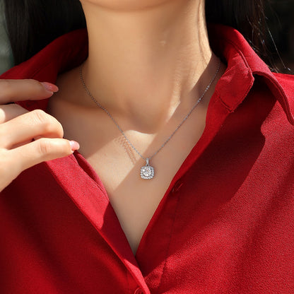 Moissanite Pendant Necklace | Universe | Sterling Silver