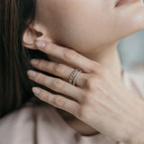 Classic Sterling Silver Ring with Cubic Zirconia 1604R
