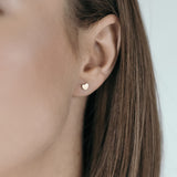 Pendientes de moissanita para mujer | Plata de ley 925 con baño de oro de 18 quilates | Diseño conmovedor