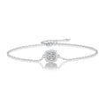 Moissanite Bracelet | Luminous Square | Sterling Silver