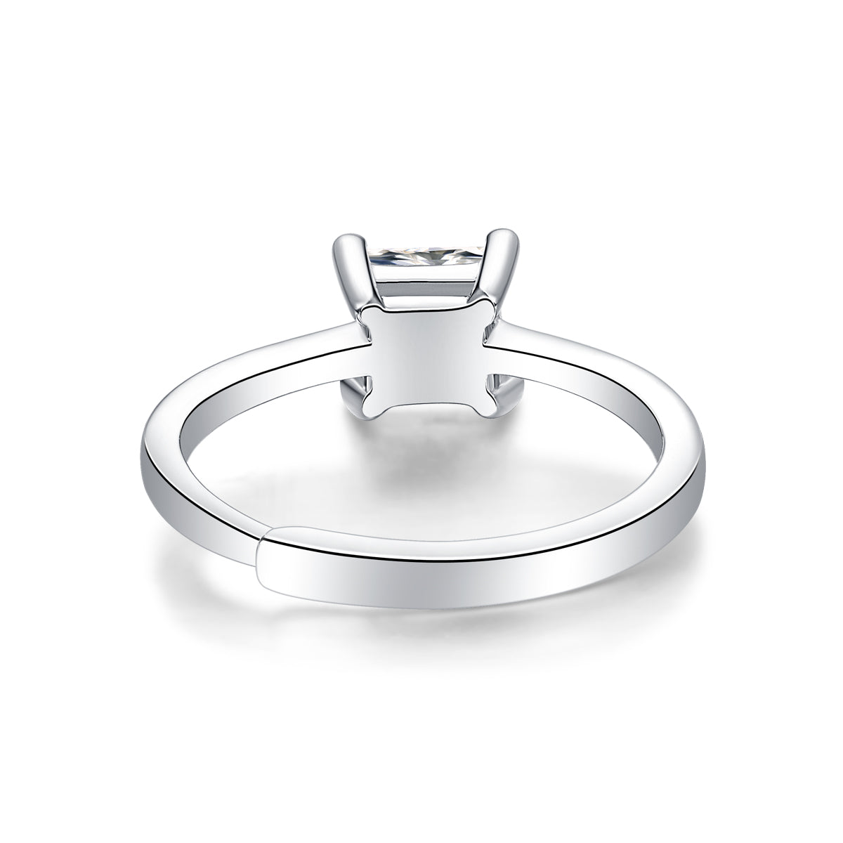 Moissanite Engagement Ring | Intellectual | Sterling Silver