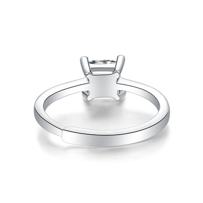 Moissanite Engagement Ring | Intellectual | Sterling Silver