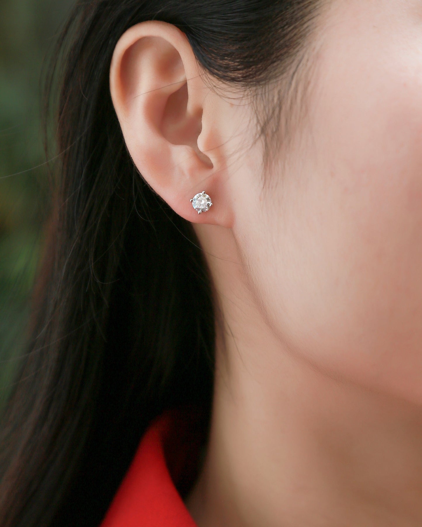 Women’s Moissanite Earrings – Pure Love Collection, Elegant and Classic Studs