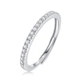Moissanite Engagement Ring | Star Walk | Sterling Silver