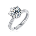 Moissanite Engagement Ring | Planet | Sterling Silver