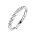 Moissanite Engagement Ring | Star Trek | Sterling Silver