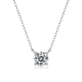 Moissanite Pendant Necklace | Pure Love | Sterling Silver