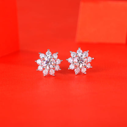Elegant Moissanite Earrings - Desire Design with a Radiant Sparkle