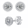 Moissanite Stud Earrings | Tale | Sterling Silver