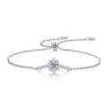 Moissanite Bracelet | Romantic Snowflake | Sterling Silver