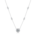 Moissanite Pendant Necklace | Starlight | Sterling Silver