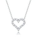 Moissanite Pendant Necklace | True Love | Sterling Silver
