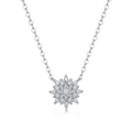 Moissanite Pendant Necklace | Elsa | Sterling Silver