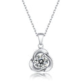 Moissanite Pendant Necklace | Love | Sterling Silver
