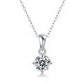 Moissanite Pendant Necklace | Thought | Sterling Silver