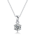 Moissanite Pendant Necklace | Sirius | Sterling Silver