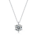 Moissanite Pendant Necklace | Shining | Sterling Silver
